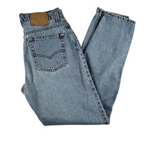 Vintage Levis 550 Jeans Womens 13 Long Blue Relaxed Fit Tapered Leg Made USA 90s